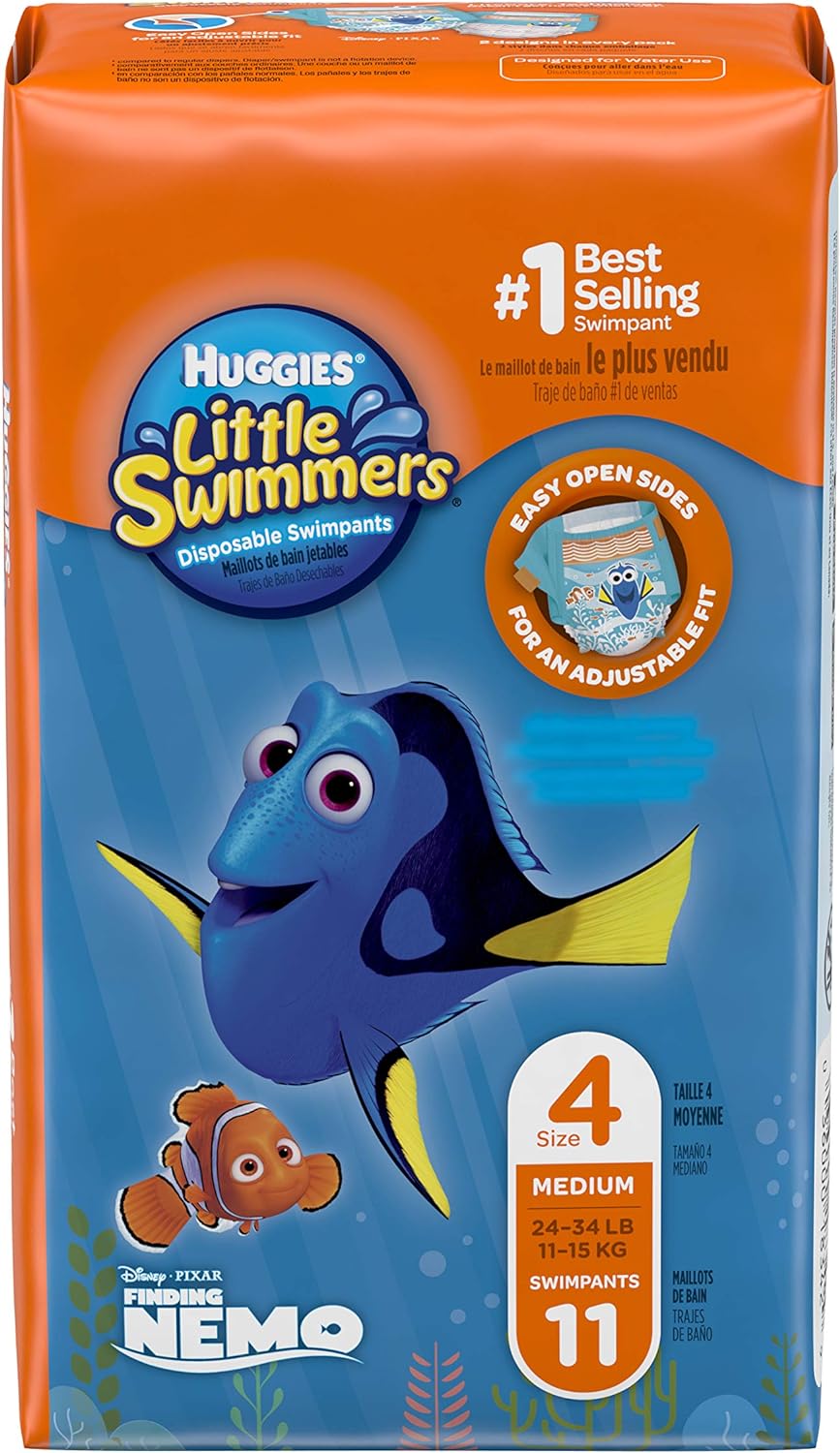 251026152612249_1 Huggies Little Swimmers Disposable Swimpants, Medium, Pack/11 Disney Character may be different - Image 1
